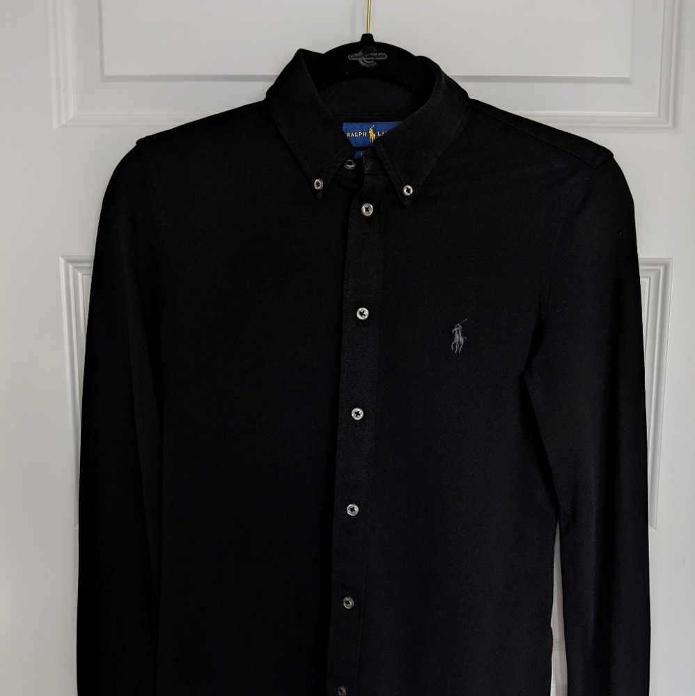 Ralph Lauren Knit Oxford Slim Fit. Size medium